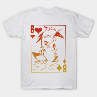 Poker Cards Beaver T-Shirt